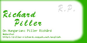 richard piller business card