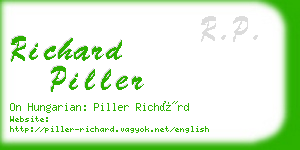 richard piller business card